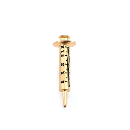 Classic, Medical Metal Brooch Syringe Pin By, CATUNI...Gift For Doctor, Nurse Or Graduate