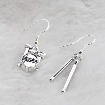 Unique Fashion, Pop Music Lovers Rock Drum Kit Earrings… Interesting Girl/Women Jewelry