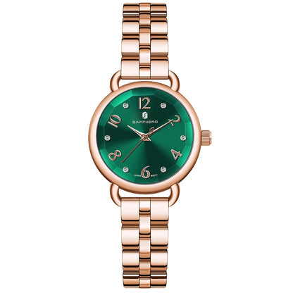 SAPPHERO’S, Women's Fashion, Versatile, Stainless Steel, Fashion versatile, Light luxury, Ultra-Thin Watch