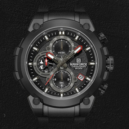 Fashion, Sports, Chronograph, Waterproof, Calendar Display, Military Quartz Male Watch, By NAVIFORCE