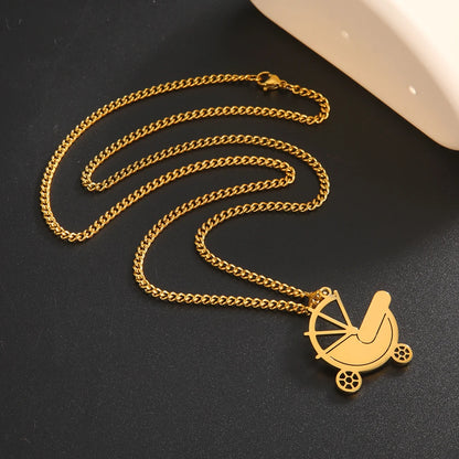 Mother's Day, Baby Child, Stainless Steel Pendant  Gift, From FISHHOOK