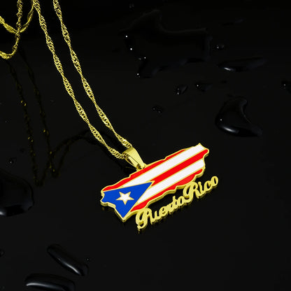 Wear Puerto to celebrate The Big Game 2026 and Bad Bunny in style — show your Puerto Rican pride with this beautiful flag necklace. Lightweight, durable, and polished for that beautiful shine, it’s the perfect game day souvenir, by SONYA