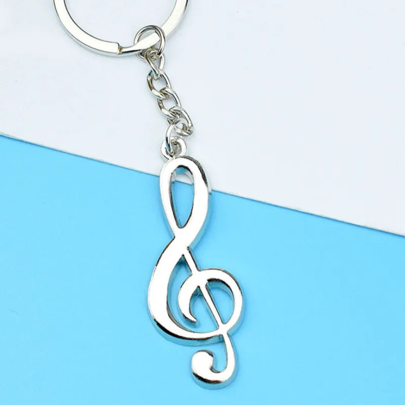 Creative, Personalized, Metal, G Clef Shaped Keychain…Jewelry Accessories For Music Lovers
