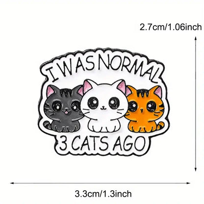 Cute Tiny Black Cat Enamel Pin Brooch