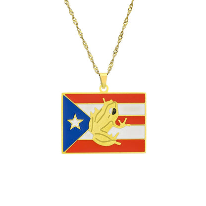 Wear Puerto to celebrate The Big Game 2026 and Bad Bunny in style — show your Puerto Rican pride with this beautiful flag necklace. Lightweight, durable, and polished for that beautiful shine, it’s the perfect game day souvenir, by SONYA
