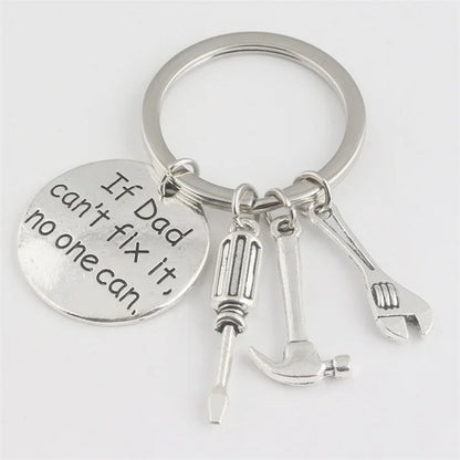 If Dad Cant Fix It, No One Can...Fathers Day Pendant Key Chain Gift