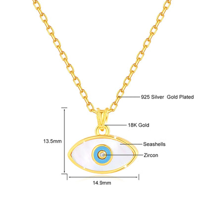 Niche Design, 18K Genuine Gold, Natural White Shell Necklace for Women... Anniversary Valentine's Day Gift Trendy Jewelry