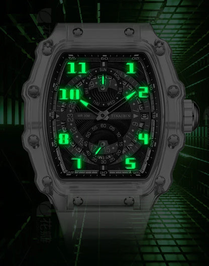 Unique, Blue, Fashion, Men's Waterproof, Outdoor, Sports, Military Watch For Men,