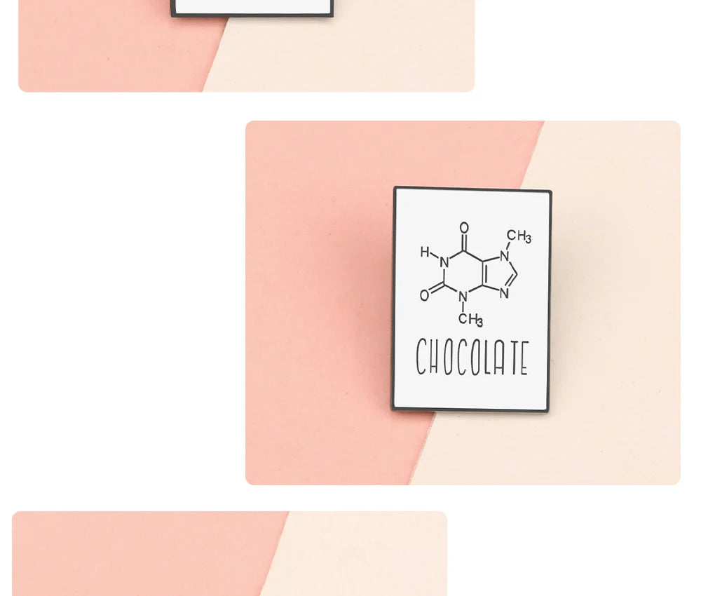 Molecular Chemical Formula Enamel Pin, By Reliatonny, Great Gift For Chemistry Students