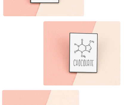 Molecular Chemical Formula Enamel Pin, By Reliatonny, Great Gift For Chemistry Students