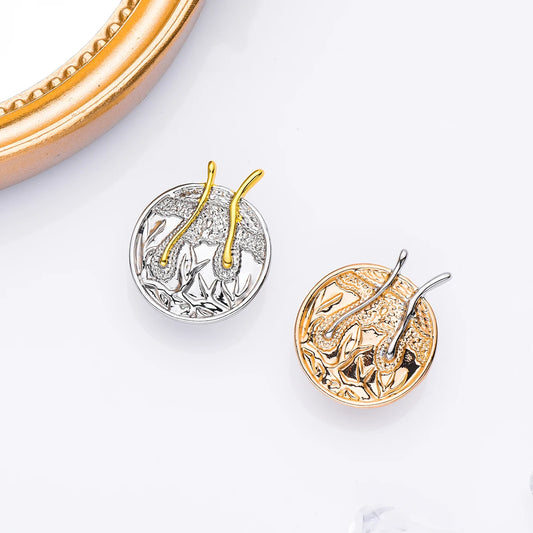 Hair Follicle Metal Brooch Pin,GiftFor That Special Dermatologist in Your Life, By CATUNI