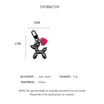 Cartoon Balloon Dog Key Ring Makes Nice Gifts For Your Dog Lover Friends.