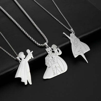 Mother's Day, Baby Child, Stainless Steel Pendant  Gift, From FISHHOOK