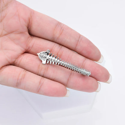 Spine Brooch Pin, Gifts For Orthopedic/Chiropractic Professionals Or Students, By HANRESHE