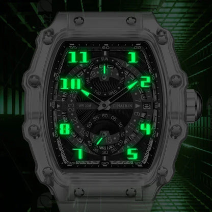 Unique, Blue, Fashion, Men's Waterproof, Outdoor, Sports, Military Watch For Men,