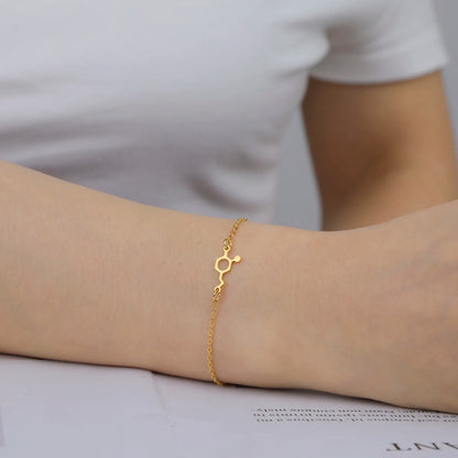 Chemical Molecule Charm Bracelet , by Skyrim