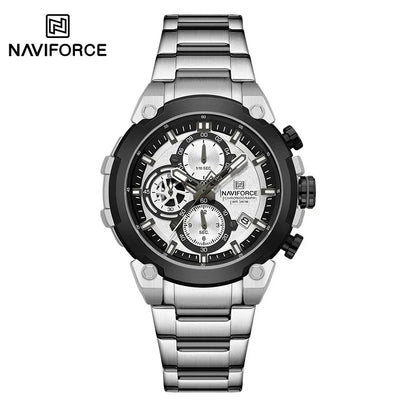 Fashion, Sports, Chronograph, Waterproof, Calendar Display, Military Quartz Male Watch, By NAVIFORCE