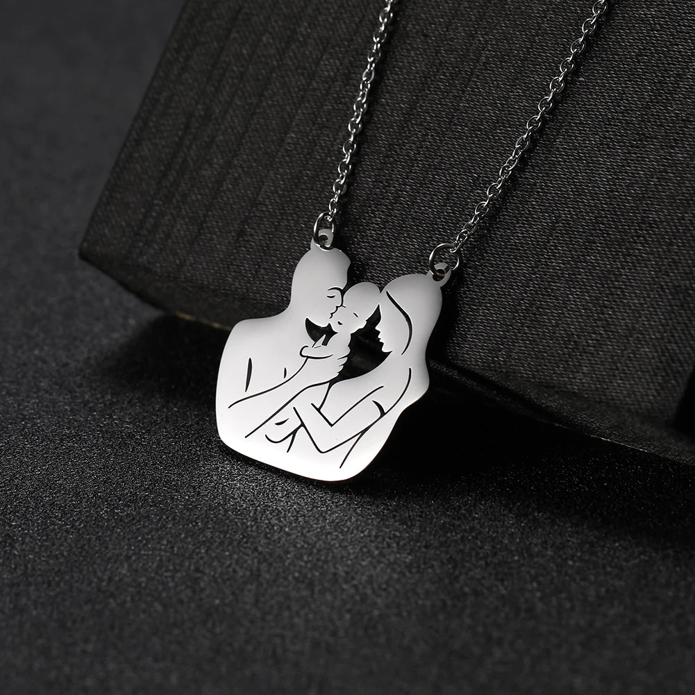 Mother's Day, Baby Child, Stainless Steel Pendant  Gift, From FISHHOOK