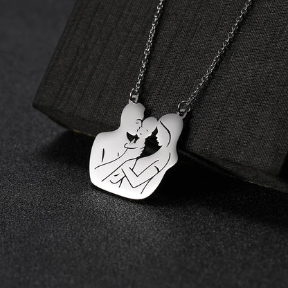 Mother's Day, Baby Child, Stainless Steel Pendant  Gift, From FISHHOOK