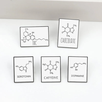 Molecular Chemical Formula Enamel Pin, By Reliatonny, Great Gift For Chemistry Students
