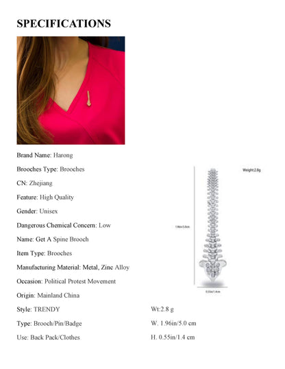 If You Don't Protect Others Under Attack, Who Will Be There When They Come For You? Join The "Get A Spine" Movement. Click photo 6 for complete product specs.