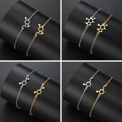 Chemical Molecule Charm Bracelet , by Skyrim