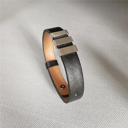 Custom, Leather Bracelet For Dad, Fathers, Husbands, etc.