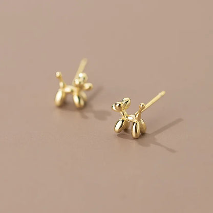 S9.25 Sterling Silver Mini Balloon Dog Earrings, Treat yourself, treat a friend.