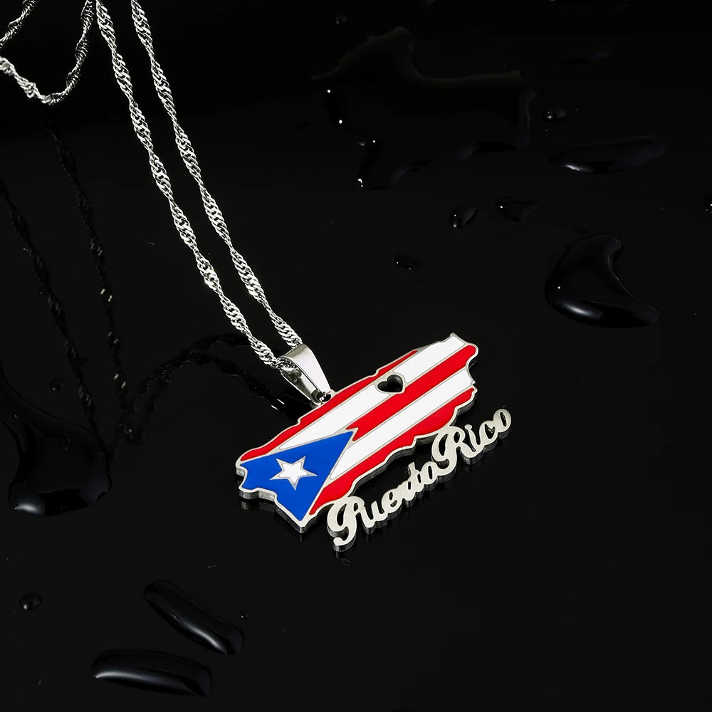 Wear Puerto to celebrate The Big Game 2026 and Bad Bunny in style — show your Puerto Rican pride with this beautiful flag necklace. Lightweight, durable, and polished for that beautiful shine, it’s the perfect game day souvenir, by SONYA
