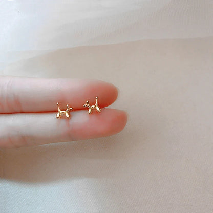 S9.25 Sterling Silver Mini Balloon Dog Earrings, Treat yourself, treat a friend.
