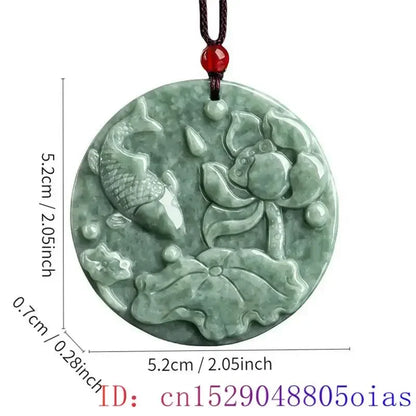 Green Burmese, Jade Amulet   Necklace… Fine Jewelry Carved Gemstone, By MC