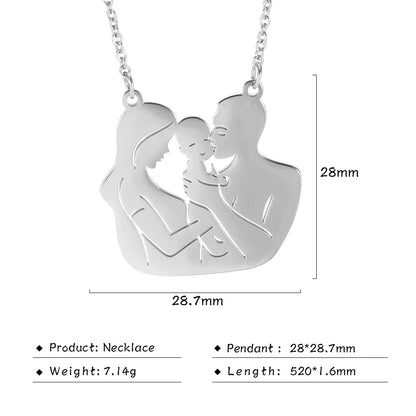 Mother's Day, Baby Child, Stainless Steel Pendant  Gift, From FISHHOOK