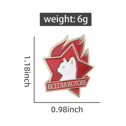 Cat Star Lapel Badge for Cat Lovers And Friends