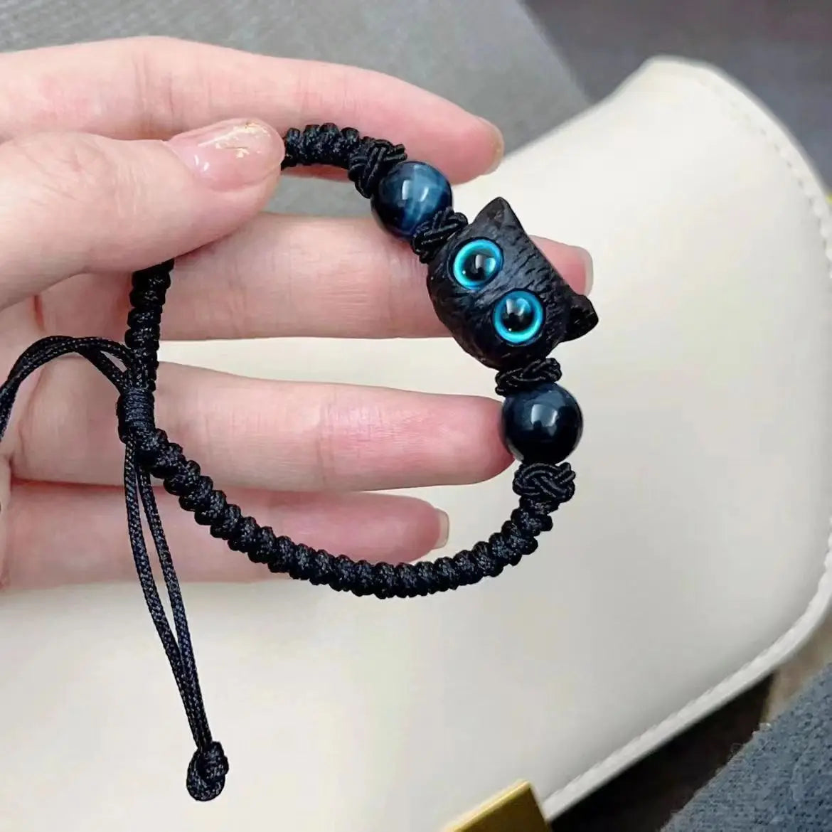 Cat Couples Braided  Bracelet