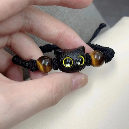 Cat Couples Braided  Bracelet