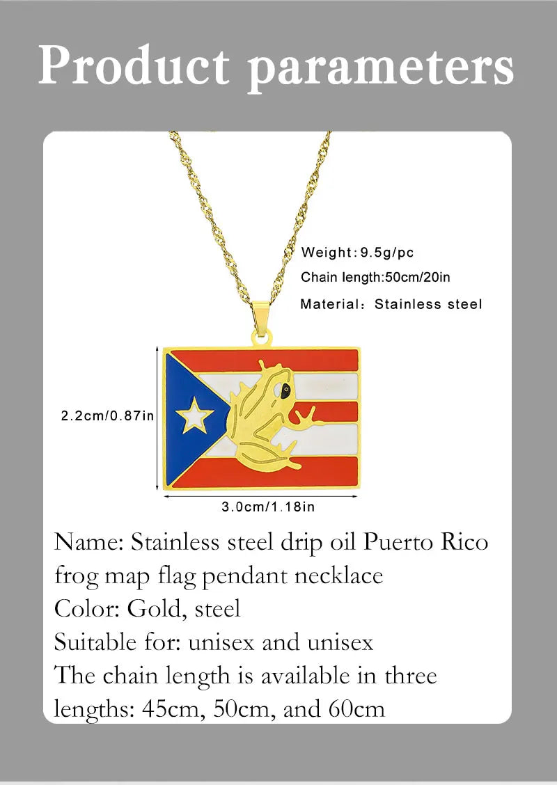 Wear Puerto to celebrate The Big Game 2026 and Bad Bunny in style — show your Puerto Rican pride with this beautiful flag necklace. Lightweight, durable, and polished for that beautiful shine, it’s the perfect game day souvenir, by SONYA