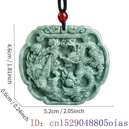 Green Burmese, Jade Amulet   Necklace… Fine Jewelry Carved Gemstone, By MC