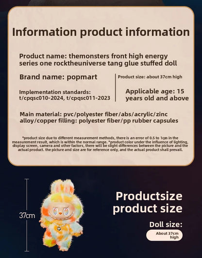 Authentic, Pop Mart Labubu THE MONSTERS High-energy Vinyl Plush Toy The Perfect Big Kid Gift