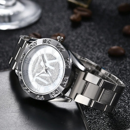 Fashion, Luxury, Men's, Imitation Diamond Bracelet, Water Resistant, Roman Digital Watch…Buy It For Yourself Or For A Friend