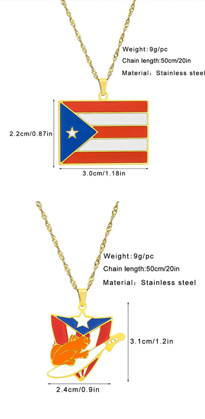 Wear Puerto to celebrate The Big Game 2026 and Bad Bunny in style — show your Puerto Rican pride with this beautiful flag necklace. Lightweight, durable, and polished for that beautiful shine, it’s the perfect game day souvenir, by SONYA