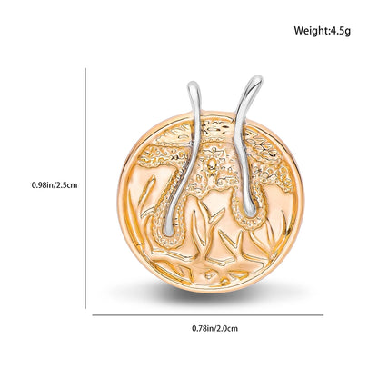 Hair Follicle Metal Brooch Pin,GiftFor That Special Dermatologist in Your Life, By CATUNI