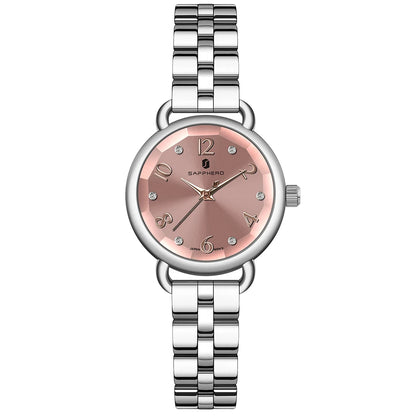 SAPPHERO’S, Women's Fashion, Versatile, Stainless Steel, Fashion versatile, Light luxury, Ultra-Thin Watch