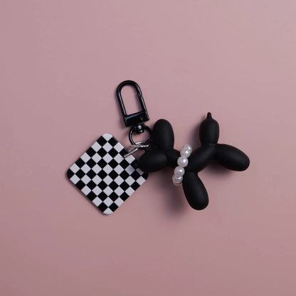 Cute,  Acrylic Cartoon Balloon,  Dog Keychains For Women