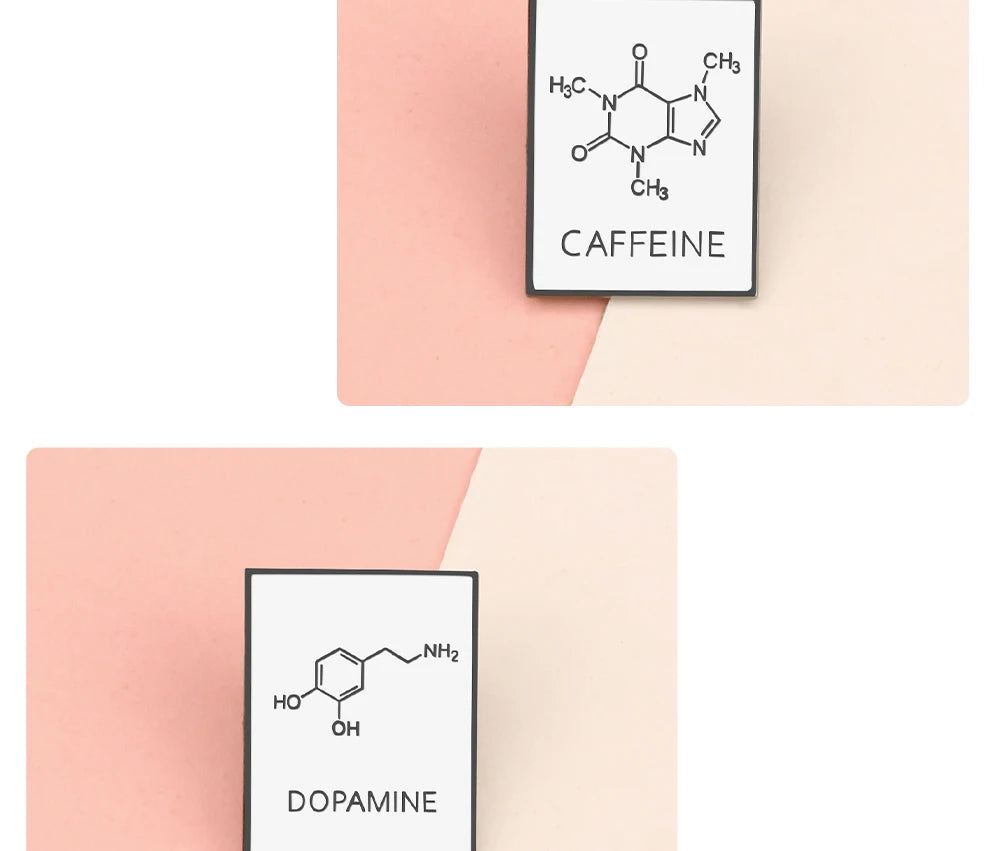 Molecular Chemical Formula Enamel Pin, By Reliatonny, Great Gift For Chemistry Students