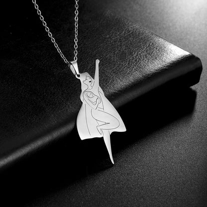 Mother's Day, Baby Child, Stainless Steel Pendant  Gift, From FISHHOOK