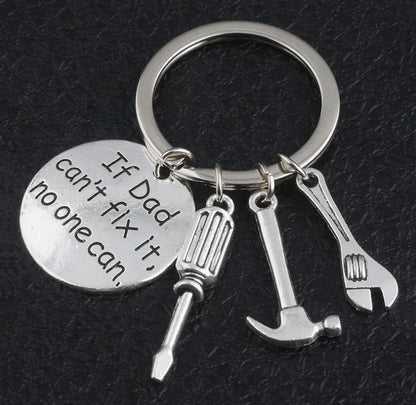 If Dad Cant Fix It, No One Can...Fathers Day Pendant Key Chain Gift