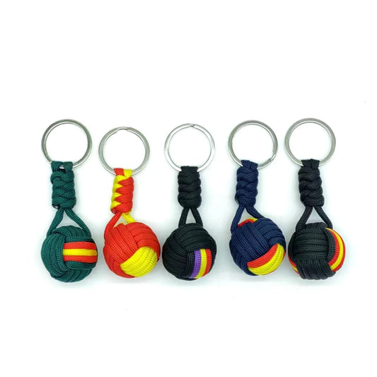 Woven Rope, Ball Military Parachute Keychain, For Women, By Lanyard