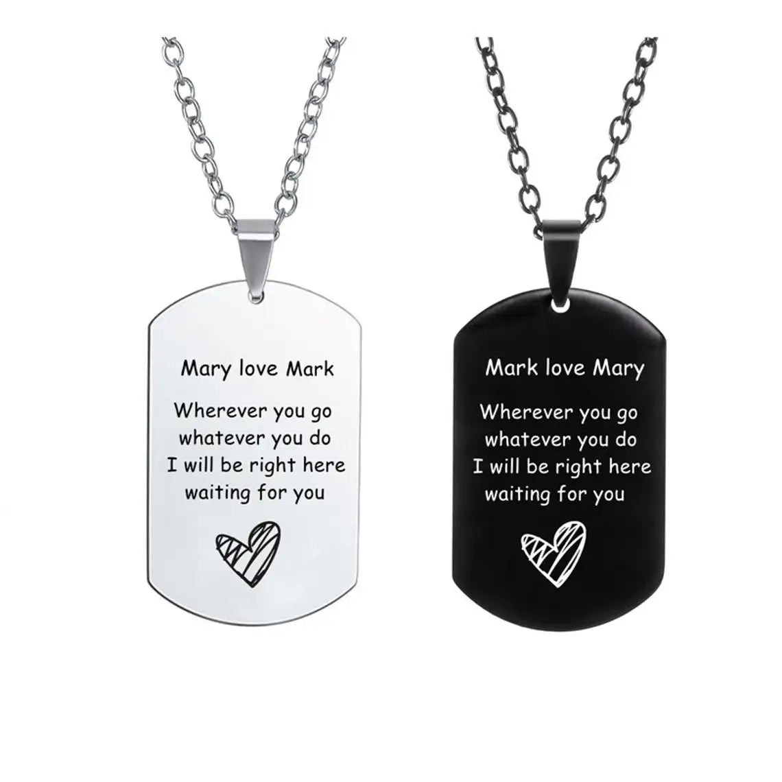 Custom Laser-Engraved Stainless Steel Army Military Pendant with Personalized Name…Great Gift!!!